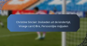Christine Sinclair: Invloeden uit de kindertijd, Vroege carrière, Persoonlijke mijlpalen